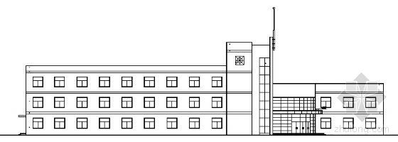 教学综合楼方案图资料下载-某四层食堂综合楼建筑方案图