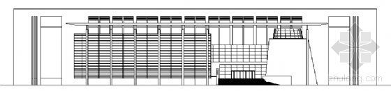 一层小型图书馆建筑图资料下载-某五层校园图书馆建筑方案图