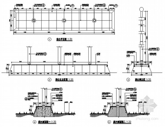 旗台施工图做法资料下载-旗台旗杆做法详图