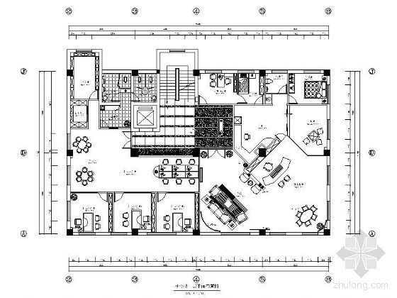 200平米工作室平面图资料下载-办公室平面图