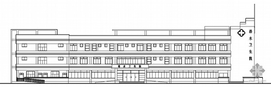 三层卫生院建筑施工图资料下载-[什邡市]洛水某卫生院三层综合楼建筑结构水电施工图
