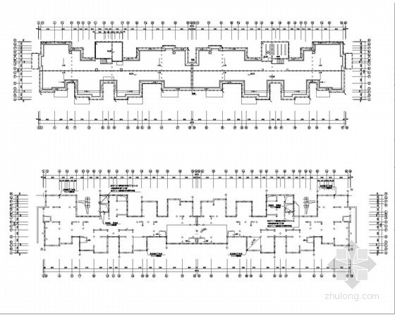 [上海]大型高层小区改造电气施工图纸-基础接地防雷平面图 