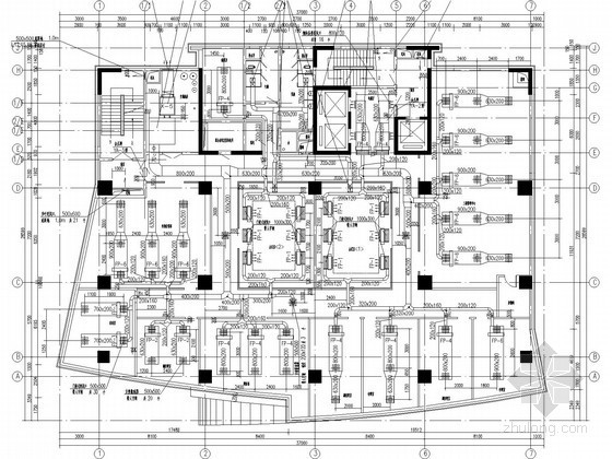 暖通办公大楼机房原理图资料下载-[广东]通信办公大楼空调通风设计施工图纸