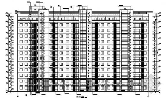 某十三层住宅楼建筑方案图-2