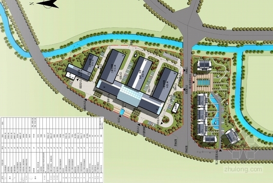 [四川]传统院落布局新中式风格中医院建筑设计方案文本-传统院落布局新中式风格中医院总平面图