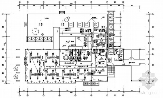食堂中央空调图纸资料下载-广东某公司食堂空调图纸