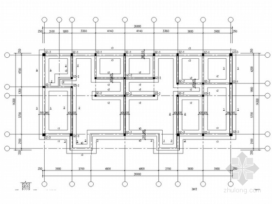 住宅平屋面施工图设计资料下载-两层砌体结构私人住宅结构施工图（坡屋面一层）