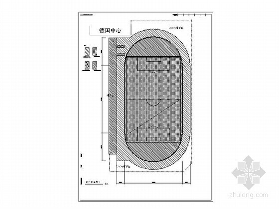 [合肥]某学院400米标准塑胶运动场建筑施工图- 