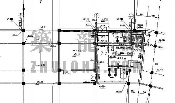 中国华电综合办公楼装修资料下载-某综合办公楼水图