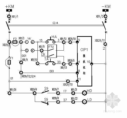 正规室内电气设计图资料下载-某环网柜电气设计图