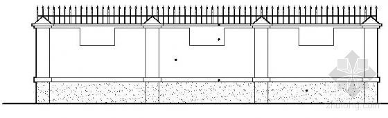 高档小区围墙设计资料下载-小区围墙详图