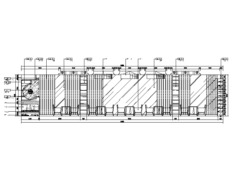 某知名品牌连锁酒店餐厅设计cad施工图立面图