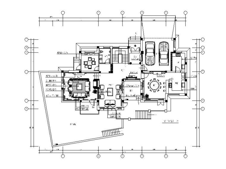 长沙欧式风格装修样板间资料下载-[浙江]欧式风格别墅样板房设计CAD施工图（含效果图）