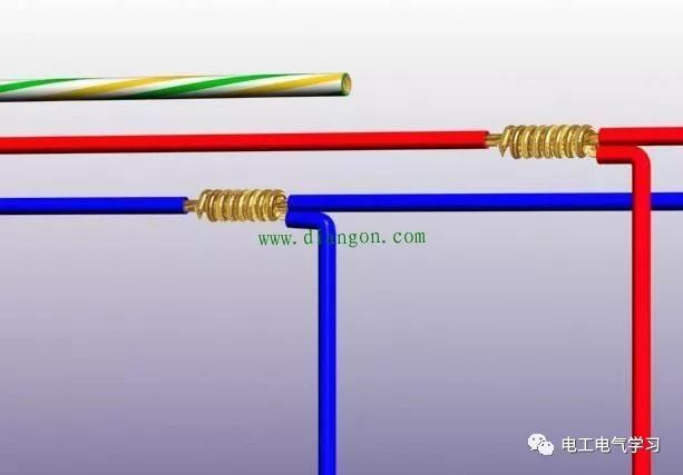35平方电线插接法资料下载-家用电线最规范的三种接法 快来看看你家的电工师傅接对了吗？