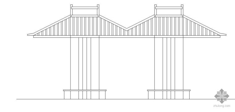 双亭模型资料下载-某景观双亭施工详图