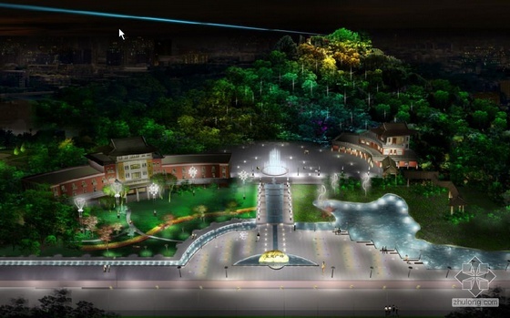 酒店调光系统方案资料下载-台州某广场灯光系统设计图纸及效果