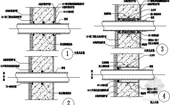 水池预埋防水套管安装工法资料下载-食用水池直埋式、套管式节点防水