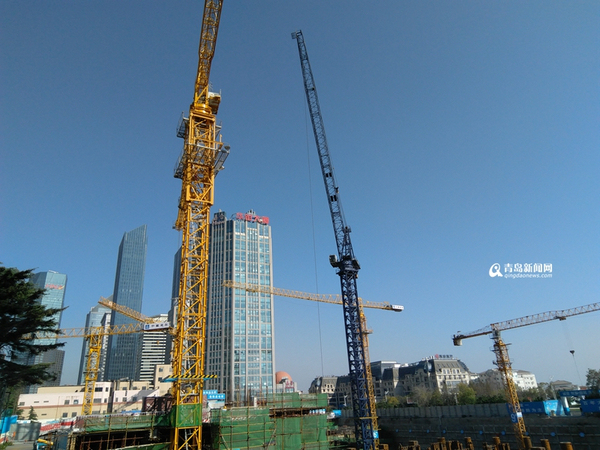 青岛369米第一高楼“海天中心”建设进展顺利，预计2019年完工-海天中心主楼将高达369米