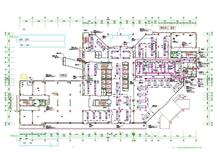 建筑冷热源设计资料下载-[江西]高层住院楼空调通风级防排烟系统（人防设计，冷热源机房）