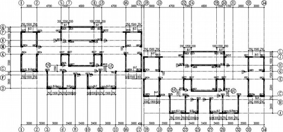 23层住宅cad资料下载-[陕西]26层剪力墙公租房住宅结构施工图(平法)