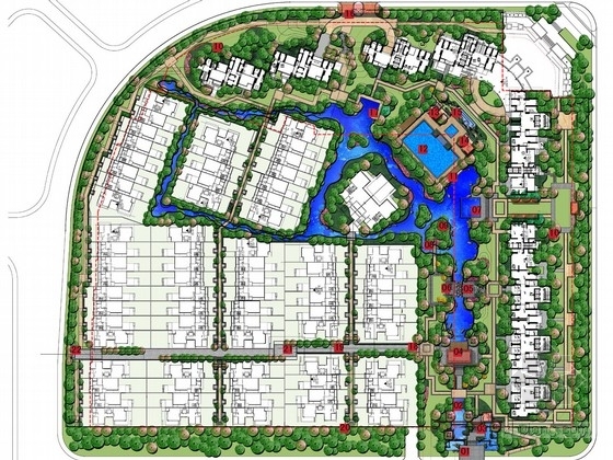 城市居住区规划设资料下载-[广东]水韵花园型城市居住区景观规划设计方案（知名设计机构）