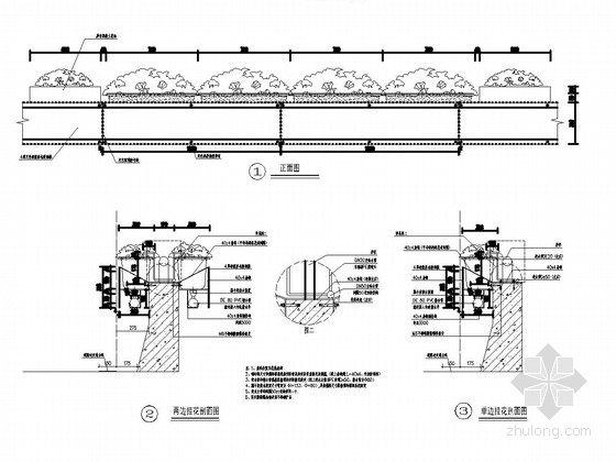 花带施工图资料下载-立交桥立体绿化建设工程全套施工图