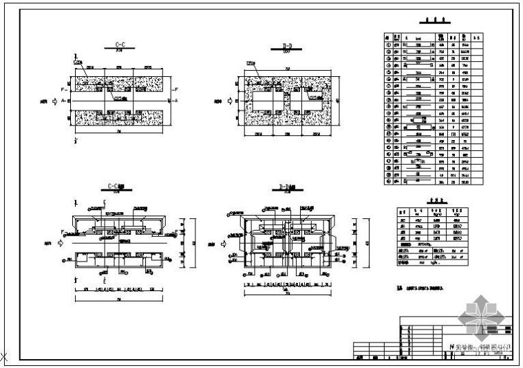 闸槽井钢筋资料下载-某闸室结构钢筋节点构造详图