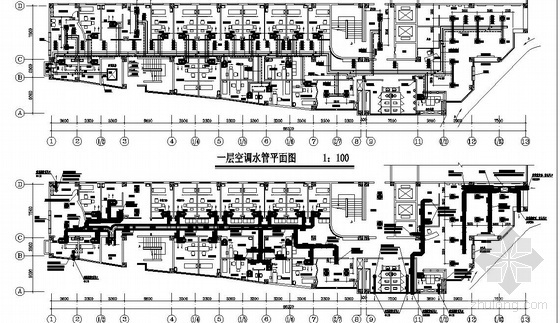 某医院空调施工平面图资料下载-某医院空调改造平面图