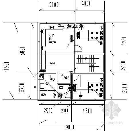 [上海]三层小型别墅电气施工图纸- 