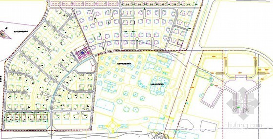 [广东]2013年某联排别墅94栋土建工程预算（CAD图697张+预算250页）-平面图 