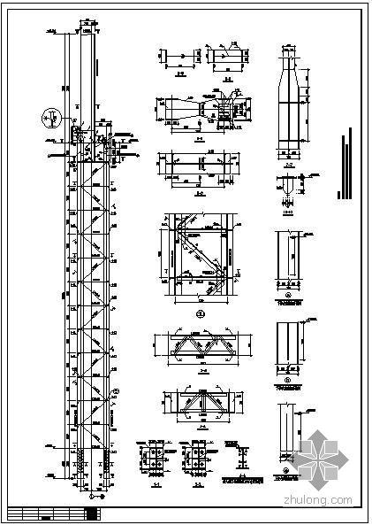钢筋构厂房资料下载-某厂房格构柱节点构造详图