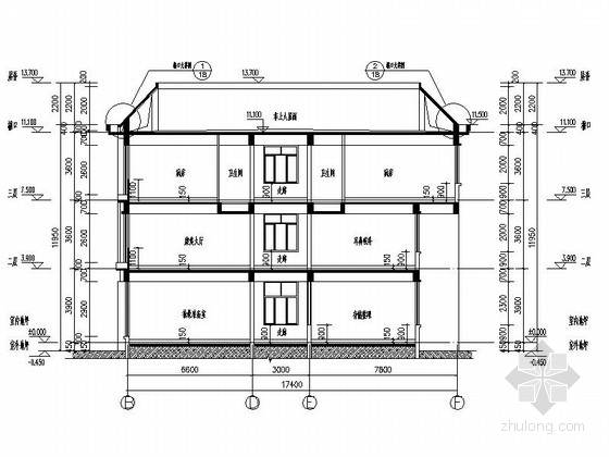 [山东]某社会福利院三层病房建筑施工图- 