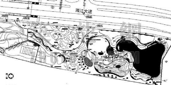 模纹平面cad资料下载-长沙湘江风光带景观设计