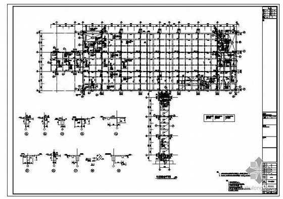 工程施工临时加工区资料下载-天津某物流加工区连廊及附属用房结构图