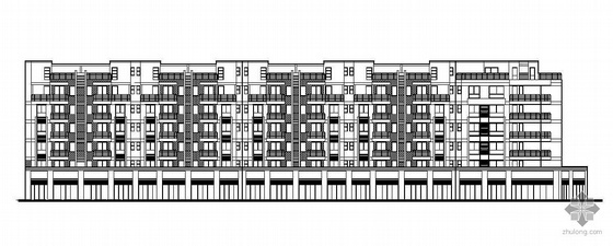6层住宅楼建筑方案图资料下载-[成都温江区]某6+1层底商住宅楼建筑施工图