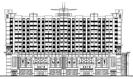 高层公寓建筑方案图资料下载-某十一层商业公寓楼建筑方案图