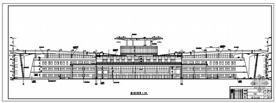 天津某客运站建筑结构图