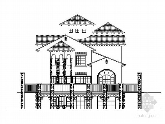 古建二层建筑施工图资料下载-[安徽]某二层别墅建筑施工图