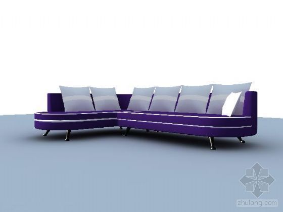 紫色沙发资料下载-紫色幽雅（沙发）