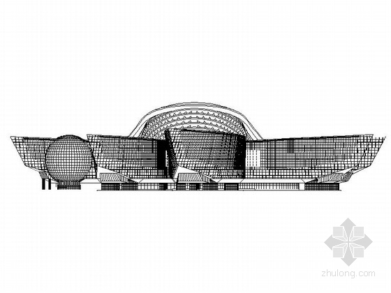 广东展览设计资料下载-[广东]某科技展览馆建筑施工图（含效果图）