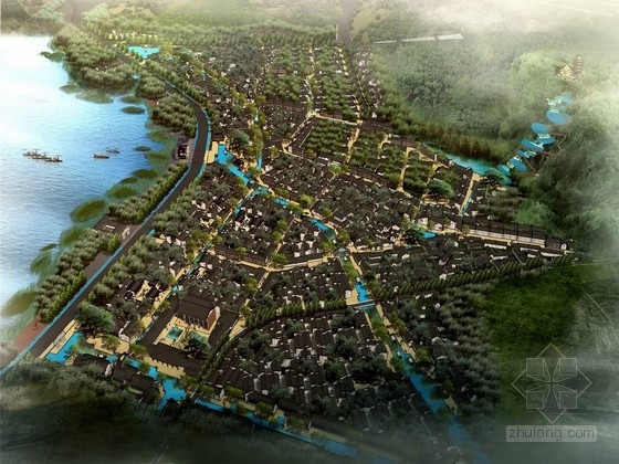 古镇城市设计cad资料下载-[江苏]历史文化度假古镇景观规划设计方案（北京著名景观设计公司）