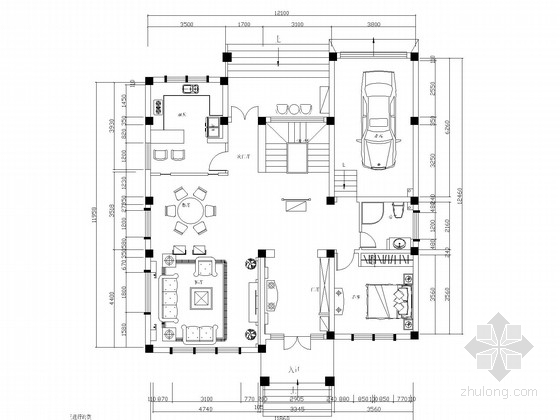 110平方独栋资料下载-[泰州]顶尖湖景独栋别墅CAD施工图（含效果图）