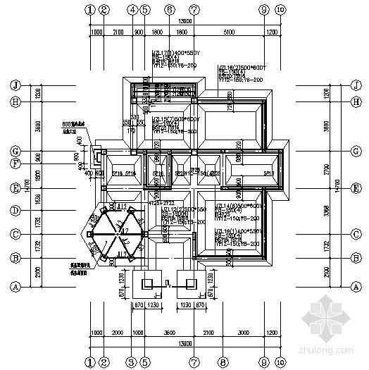 多层钢框架住宅楼资料下载-框架住宅楼结构施工图