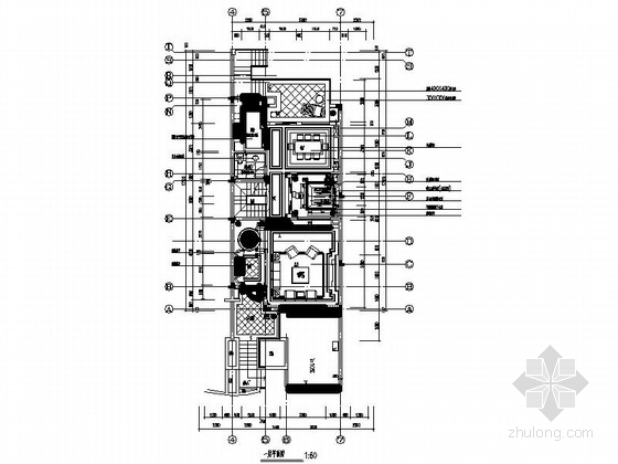 欧式书房装修设计图资料下载-核心地区欧式风情三层别墅样板房装修设计施工图