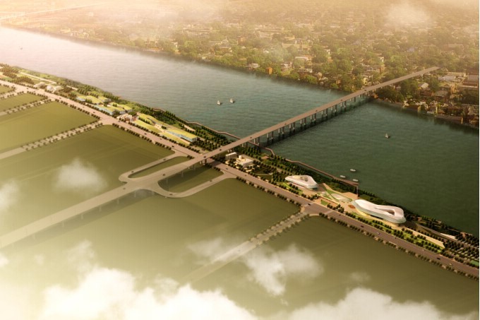 柳州双线特大桥资料下载-[广西]柳州东堤路西沿江景观规划设计（年轻、活力）