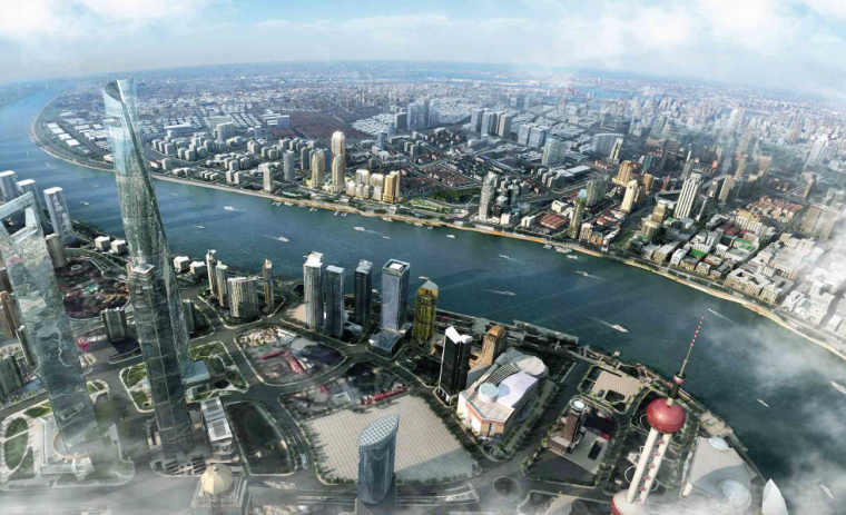 文化娱乐中心设计平面资料下载-[上海]外滩国际金融服务中心城市设计方案文本