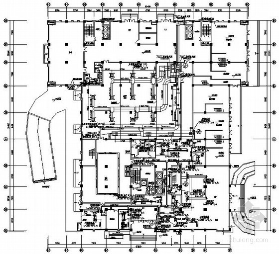 商业空调机位节点大样资料下载-[南京]商业综合楼暖通空调施工图