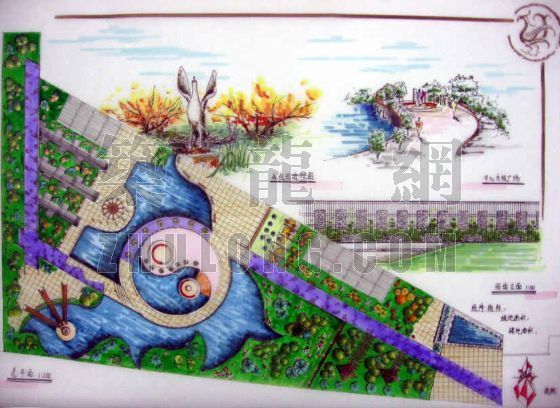 河边游园景观设计资料下载-小游园景观设计