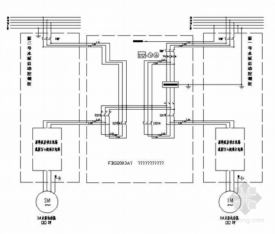 变频水泵电气图资料下载-水泵工变频切换控制电路