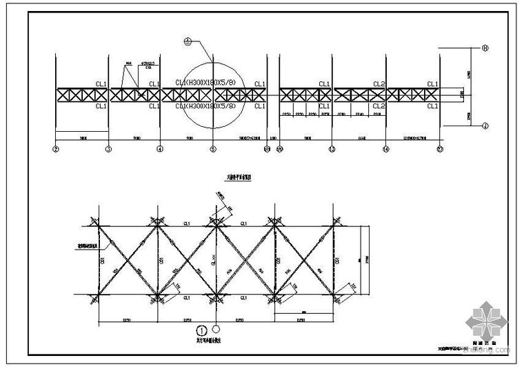 某1800天窗钢结构详图_3